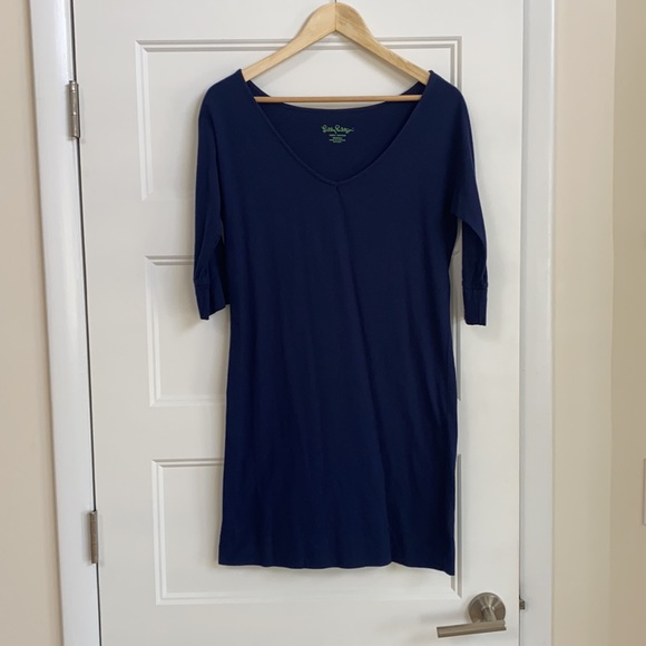 New without tag Lilly Pulitzer Eliza Dress in True Navy - XS - Picture 2 of 3